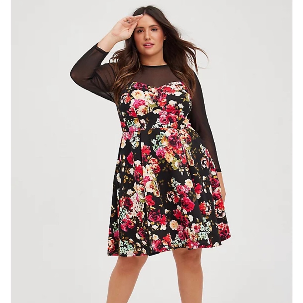 torrid cocktail dresses Torrid women's A-line evening party cocktail metallic black sleeveless size  24